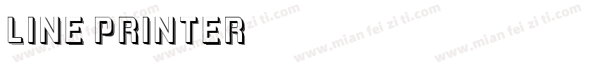 Line Printer字体转换